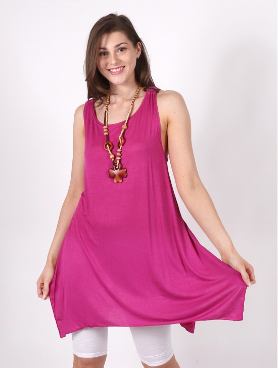 Solid Color Fashion Tops W/ Coconut Buttons